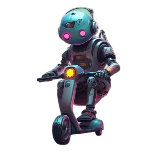 robot, weapon, concept art, 3d render transparent PNG cut-out