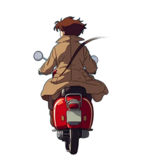 jacket, anime, concept art, pixel art transparent PNG cut-out