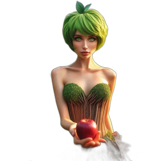 dress, food, 3d render, concept art transparent PNG cut-out