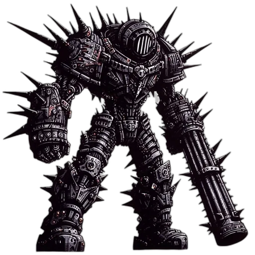 robot, weapon, creature, staff transparent PNG cut-out