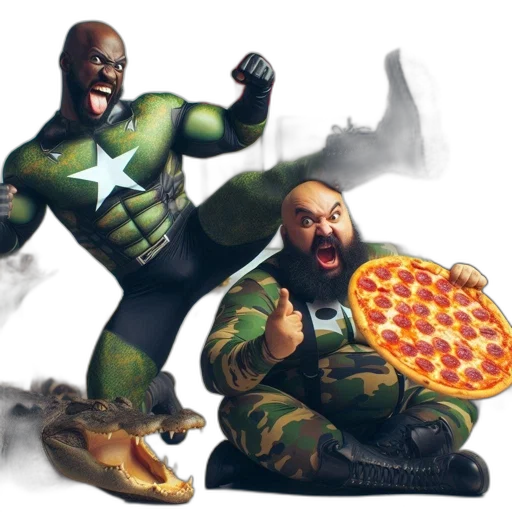 food, concept art, comic book art, pixel art transparent PNG cut-out