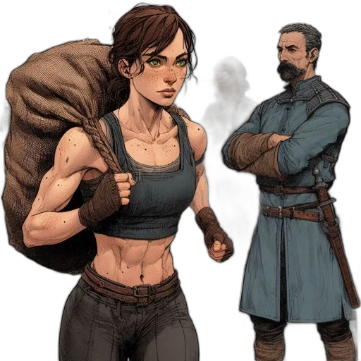 concept art, comic book art, fantasy art, pixel art transparent PNG cut-out