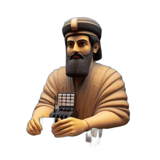 staff, hat, pixel art, 3d render transparent PNG cut-out