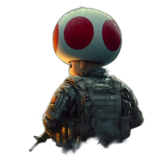 robot, mask, weapon, face transparent PNG cut-out