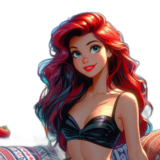 dress, fantasy art, cartoon, comic book art transparent PNG cut-out