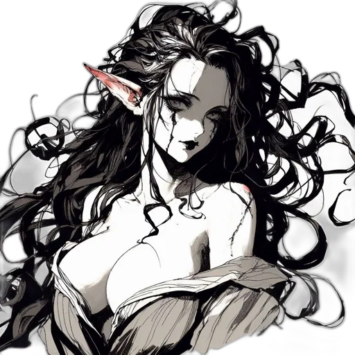 hair, crown, mask, staff transparent PNG cut-out