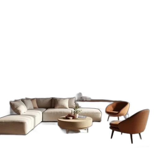 furniture, 3d render, photorealistic, concept art transparent PNG cut-out