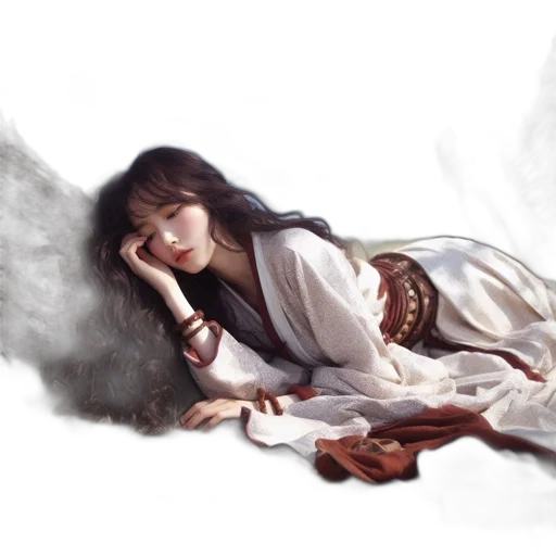 dragon, fantasy art, photorealistic, oil painting transparent PNG cut-out