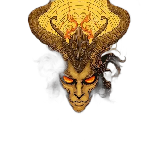 mask, dragon, crown, face transparent PNG cut-out