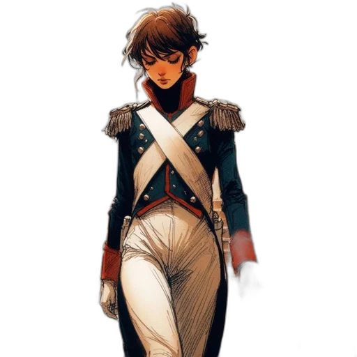 staff, jacket, sword, concept art transparent PNG cut-out
