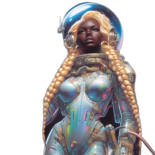 concept art, comic book art, fantasy art, cyberpunk transparent PNG cut-out