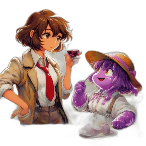 staff, concept art, pixel art, watercolor transparent PNG cut-out