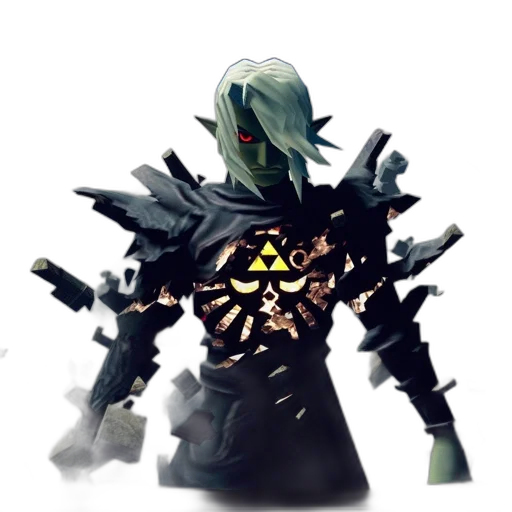 weapon, mask, jacket, staff transparent PNG cut-out