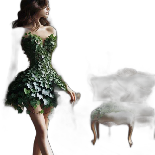 dress, fantasy art, photorealistic, concept art transparent PNG cut-out