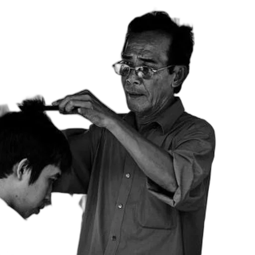 staff, hair, mask, face transparent PNG cut-out