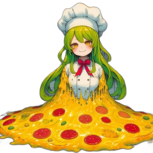 food, dress, staff, pixel art transparent PNG cut-out