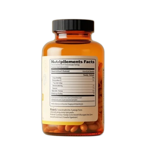 bottle, nutritional, label, vitamin transparent PNG cut-out