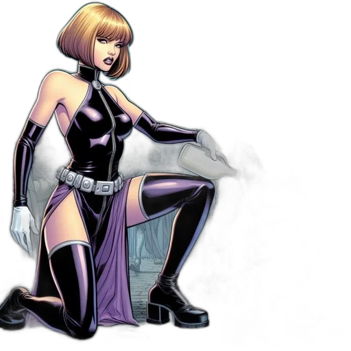 comic book art, concept art, woman, pours transparent PNG cut-out