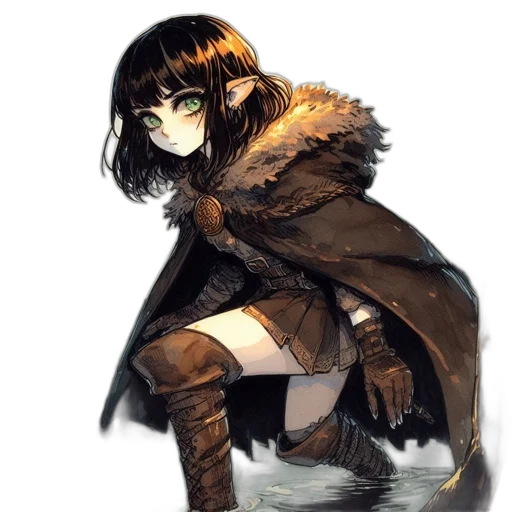 jacket, weapon, staff, mask transparent PNG cut-out