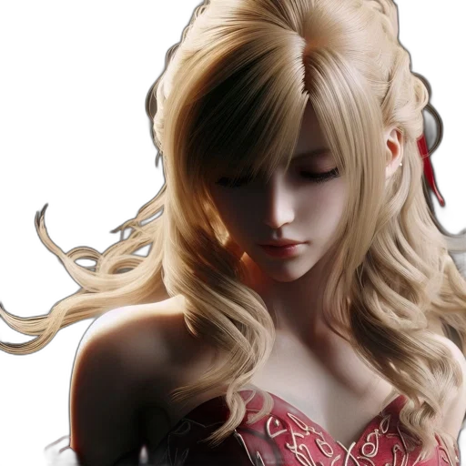 photorealistic, 3d render, concept art, anime transparent PNG cut-out