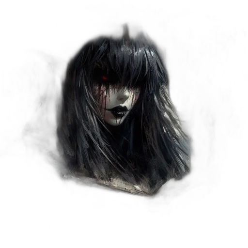 mask, face, hair, creature transparent PNG cut-out
