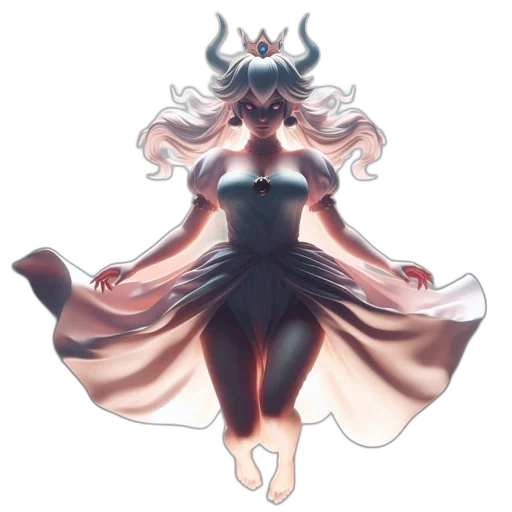 dress, crown, creature, dragon transparent PNG cut-out