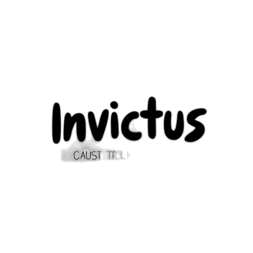 concept art, invictus, brush, font transparent PNG cut-out
