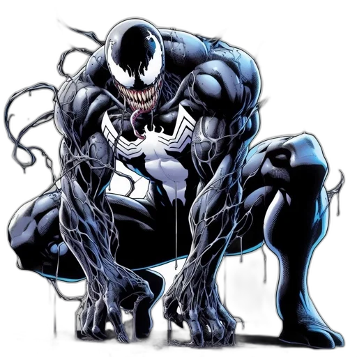 creature, comic book art, concept art, darkly-toned transparent PNG cut-out
