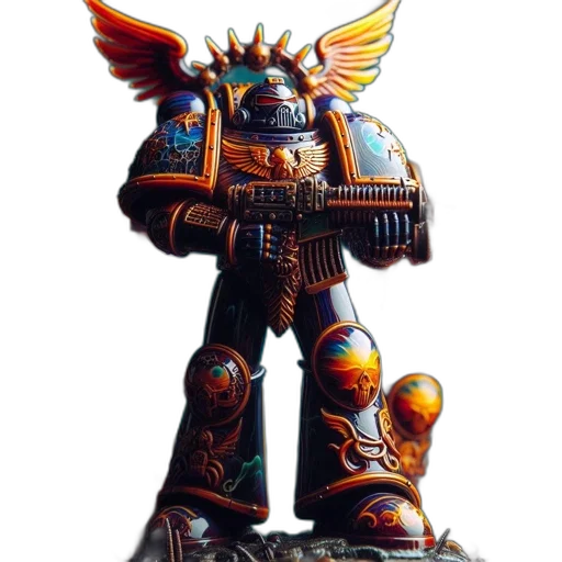 robot, staff, concept art, fantasy art transparent PNG cut-out