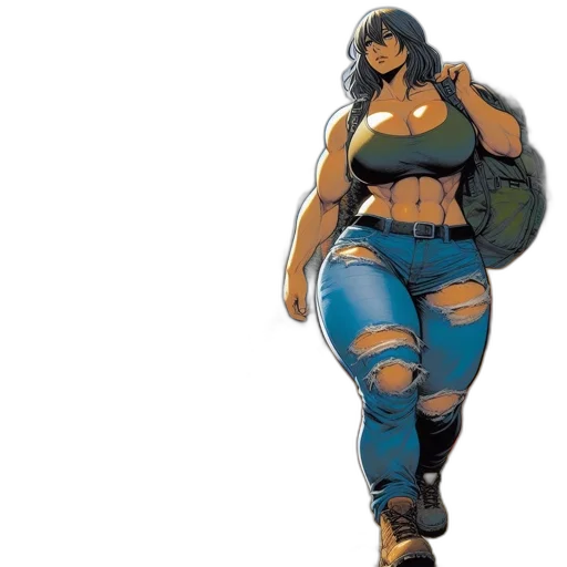 concept art, comic book art, fantasy art, 3d render transparent PNG cut-out