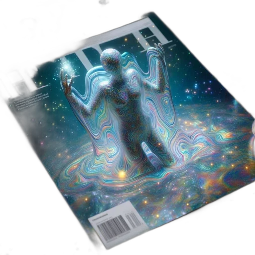dress, robot, vaporwave, concept art transparent PNG cut-out