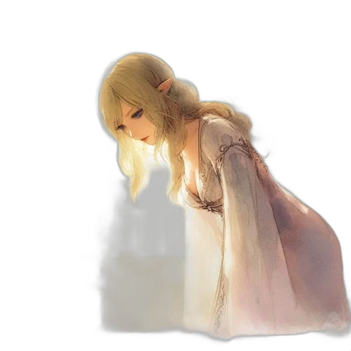 dress, creature, concept art, 3d render transparent PNG cut-out