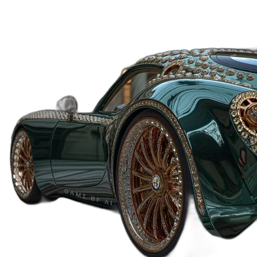 car, concept art, 3d render, photorealistic transparent PNG cut-out