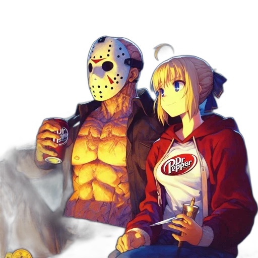 jacket, mask, bottle, robot transparent PNG cut-out