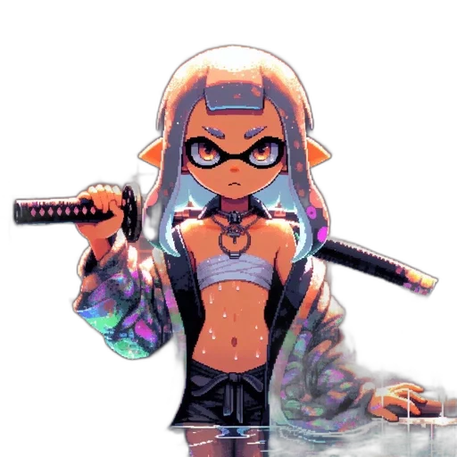 weapon, staff, jacket, sword transparent PNG cut-out
