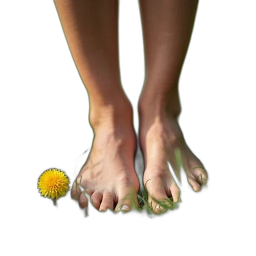shoes, flower, creature, photorealistic transparent PNG cut-out