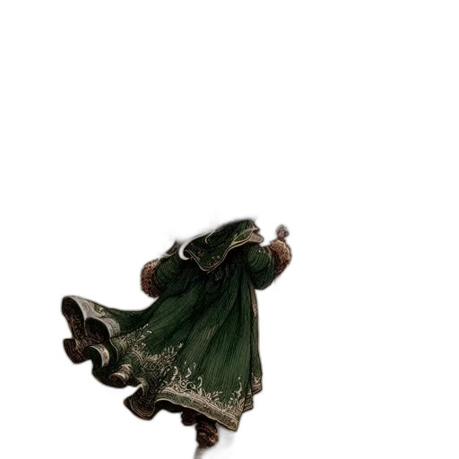 dragon, staff, dress, weapon transparent PNG cut-out