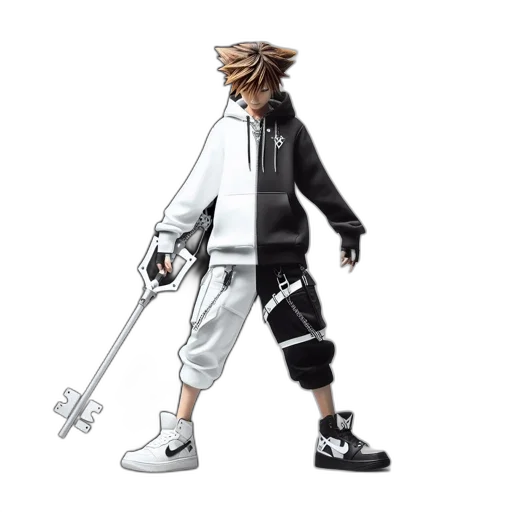 weapon, sword, staff, jacket transparent PNG cut-out