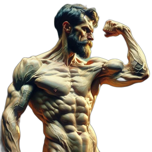 photorealistic, concept art, comic book art, 3d render transparent PNG cut-out