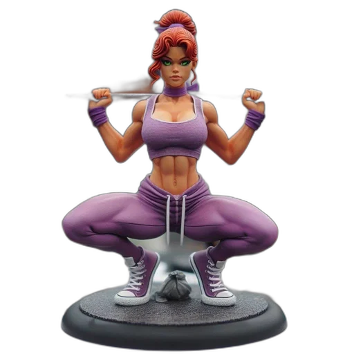 concept art, 3d render, female, sports transparent PNG cut-out
