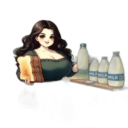 bottle, concept art, fantasy art, watercolor transparent PNG cut-out