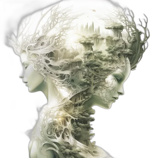 face, mask, crown, hair transparent PNG cut-out