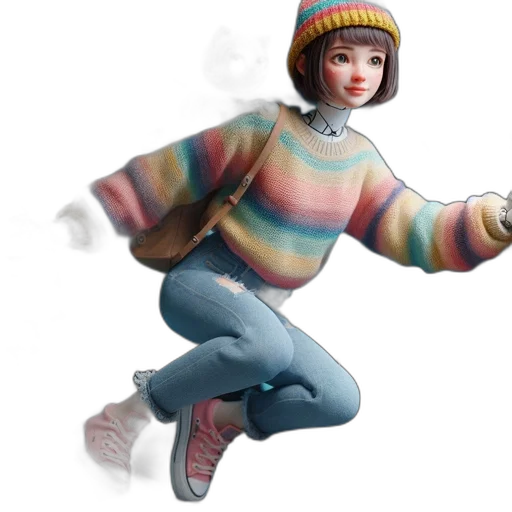 jacket, robot, 3d render, concept art transparent PNG cut-out