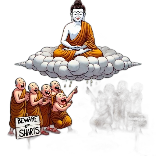 concept art, pixel art, fog, comical transparent PNG cut-out