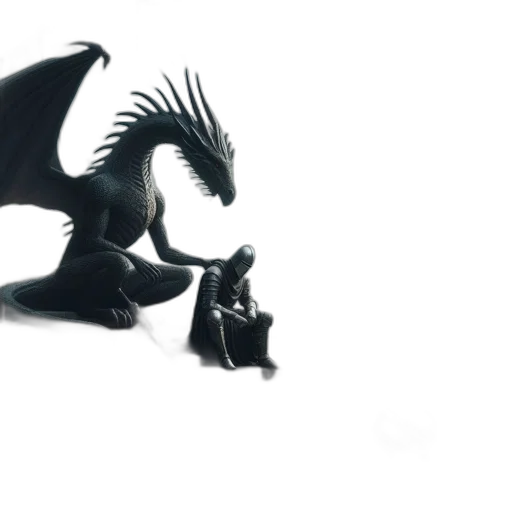 dragon, creature, 3d render, concept art transparent PNG cut-out