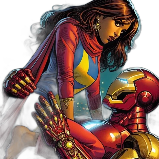 comic book art, concept art, woman, brown transparent PNG cut-out