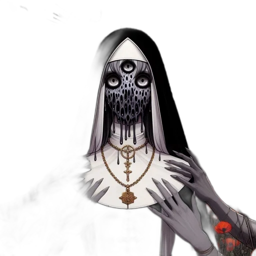mask, crown, face, creature transparent PNG cut-out