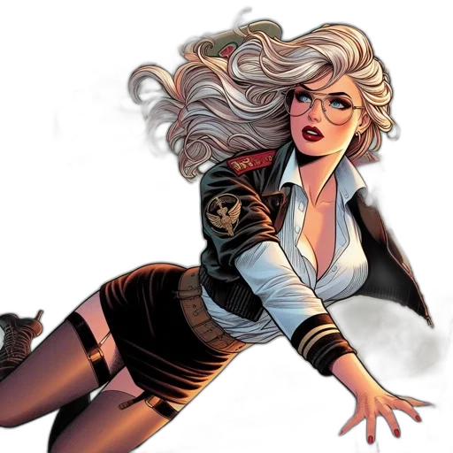 comic book art, concept art, cartoon, adventurous transparent PNG cut-out