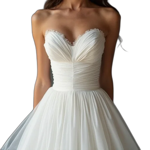 dress, line, sweetheart, neckline transparent PNG cut-out
