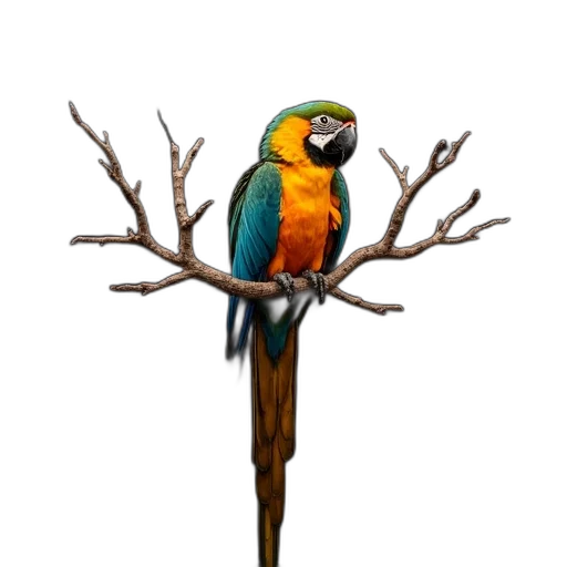 staff, animal, tree, crown transparent PNG cut-out